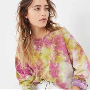 Urban Renewal Tie Dye Crew Neck Sweatshirt